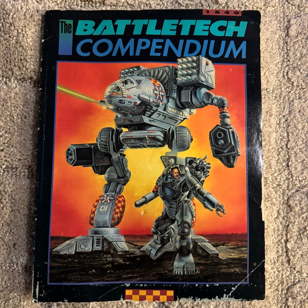 The BattleTech Compendium ISBN 1-55560-128-6 1990 FASA RPG Rules Book Good